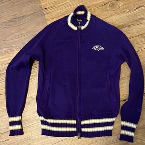 NFL Baltimore Ravens - Touch Purple 2-way Zip Sweater - Large